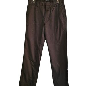 Banana Republic Mens Dress Pants 30x31 Black Cotton Flat Front mp53